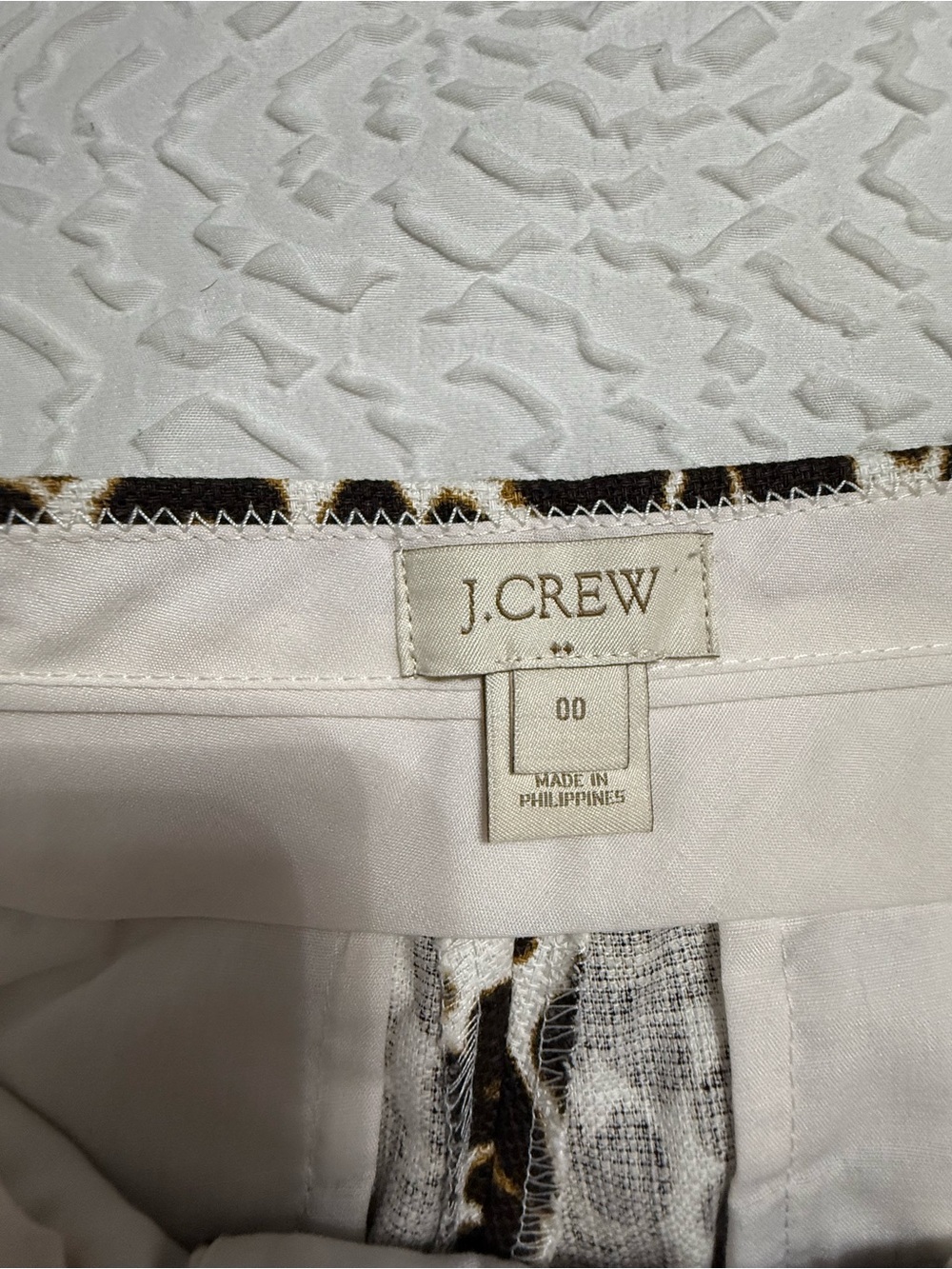 J. Crew Leopard Print High-Waist Shorts in Black, White & Brown - Picture 5 of 6